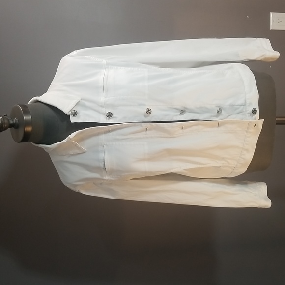 Jones New York Signature cotton spandex white jacket size large - Picture 7 of 13
